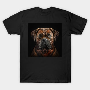 A Fractal Design of A Bullmastiff T-Shirt